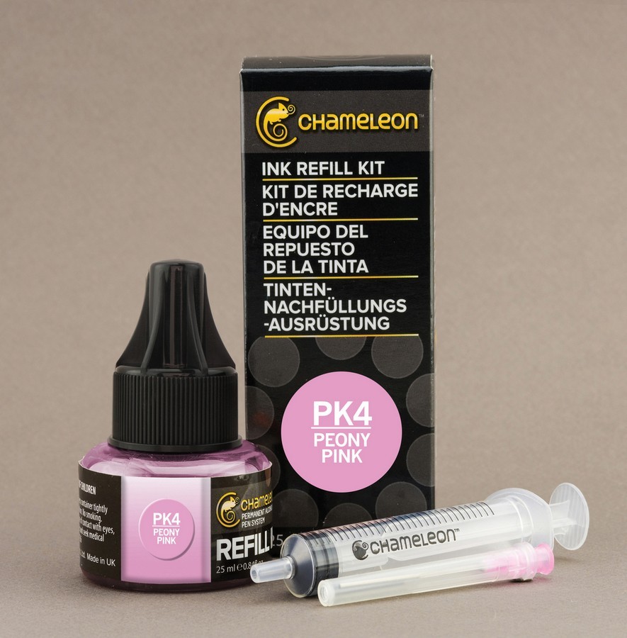 Чорнило для заправки маркера Chameleon 25 мл - Peony Pink (рожева півонія, PK4), CT9034