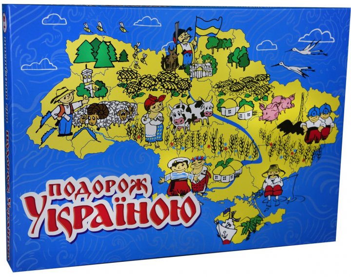 Гра настільна "Подорож Україною" (укр) 30457, ТМ "Strateg"