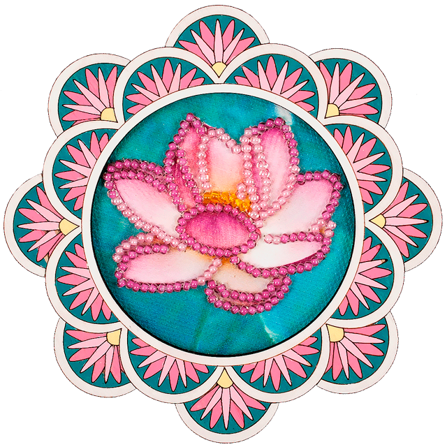 Магніт для вишивання бісером з фігурною рамкою, FLD-018