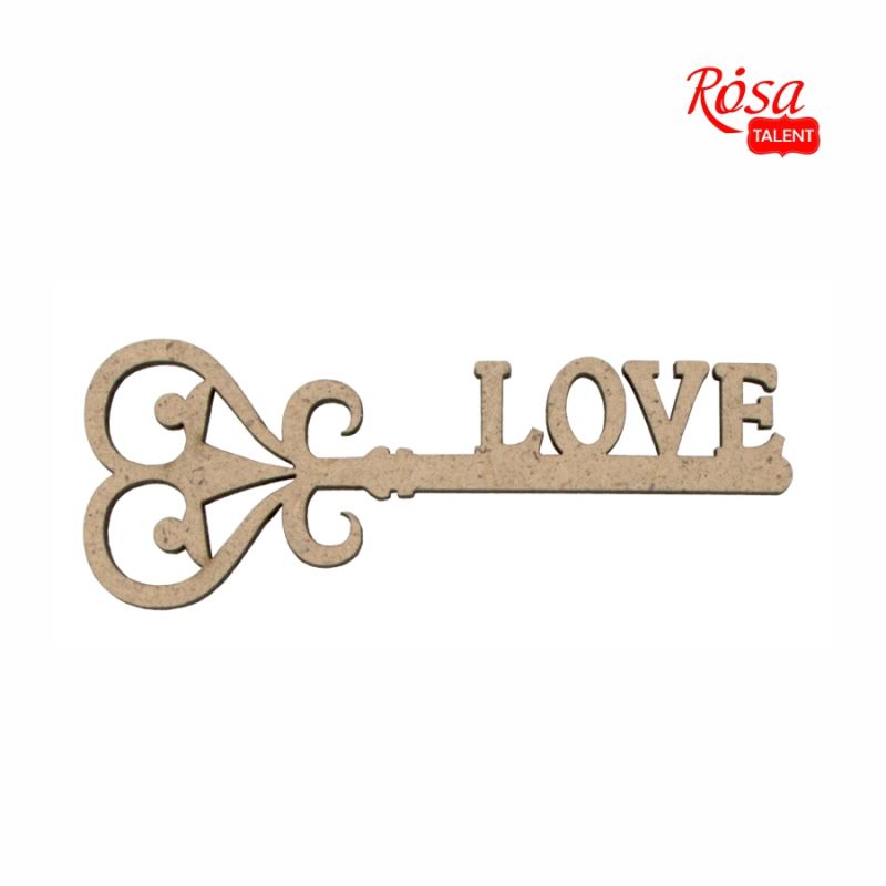 Заготівка Ключик "Love" 2, ДВП, 10*3,8 см, Rosa Talent (4)