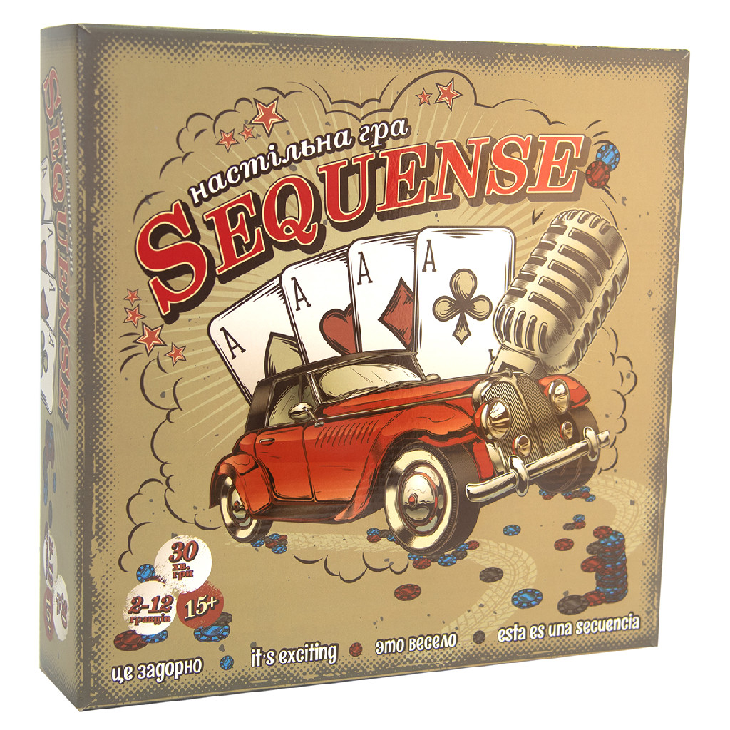 Игра настольная "Sequense" (укр) 30361, ТМ "Strateg"