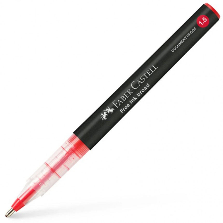Ручка-роллер Free Ink 1,5 мм красная, 348321 Faber-Castell