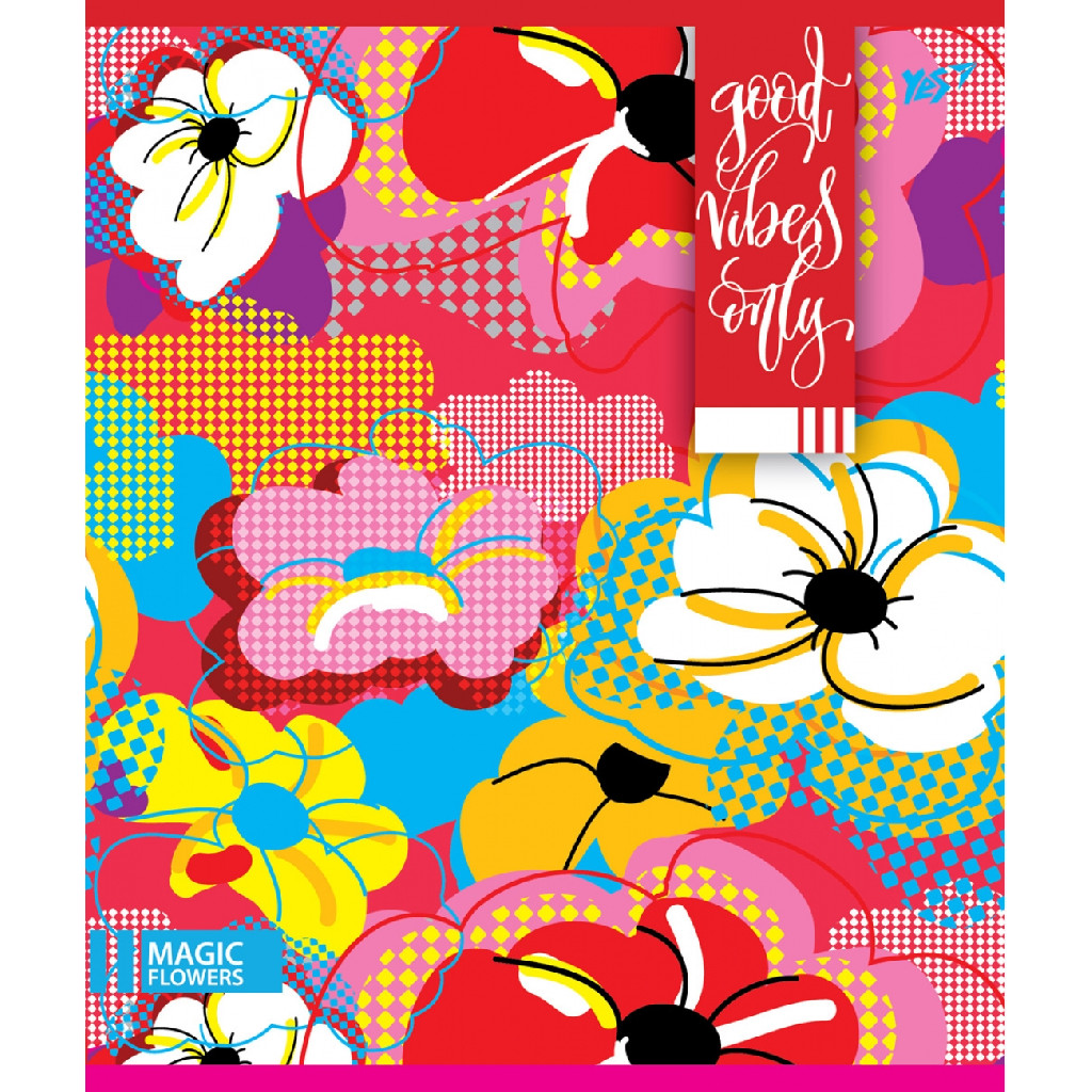 Зошит 18 лін. YES "Flowers neon" 763222