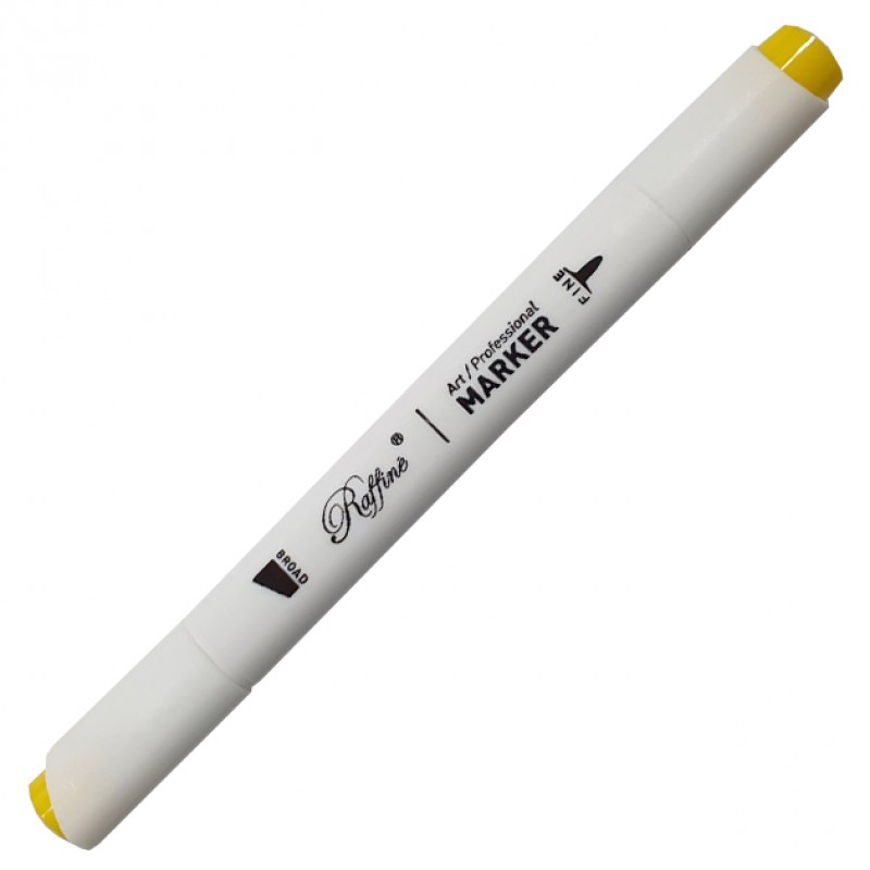 Скетч-маркер двосторонній Raffine Lightning yellow (Y107), 7800-6CB Marco
