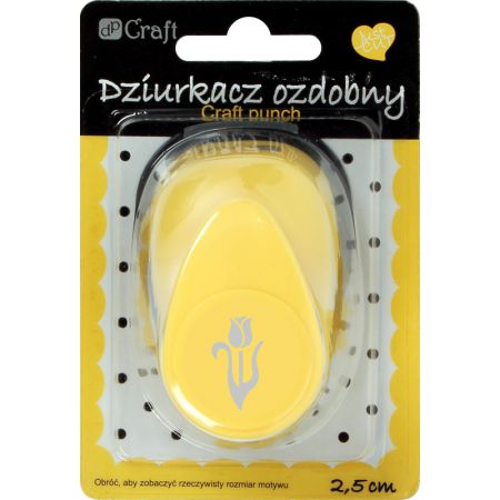 Фигурный дырокол 2,5 см Тюльпан 3, JCDZ-110-133 DpCraft