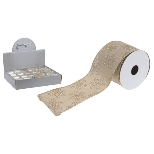 Стрічка декоративна 270*4 см, золота слонова кістка (6 видів в асортим.), XX1850640