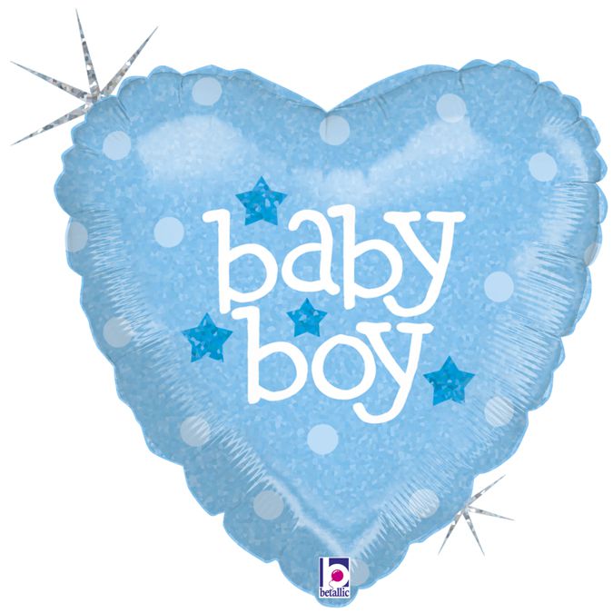 Куля повітряна 18" Серце "Baby Boy", 3202-0674