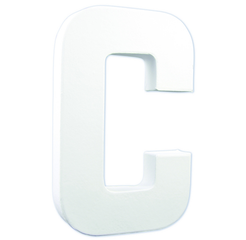 Заготовка из папье-маше Буква "C" 3*13,5*20,5 см, AC702C ТМ "Clairefontaine"