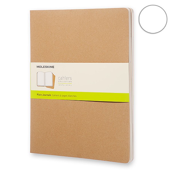 Записник Беж нелінований XXL, Moleskine Cahier, QP433