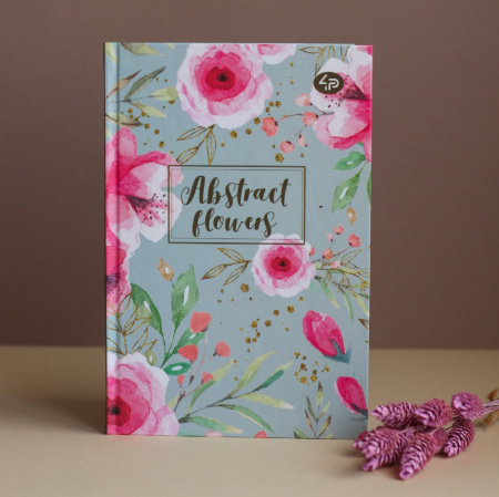 Блокнот А6 "Abstract flowers" green, 902491, TM Profiplan 