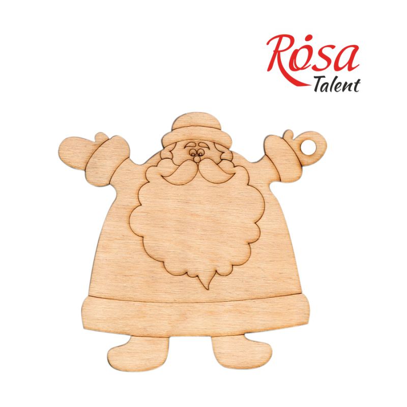 Заготівля Дід Мороз 5, фанера, 10*10 см, 1шт, Rosa Talent (4)