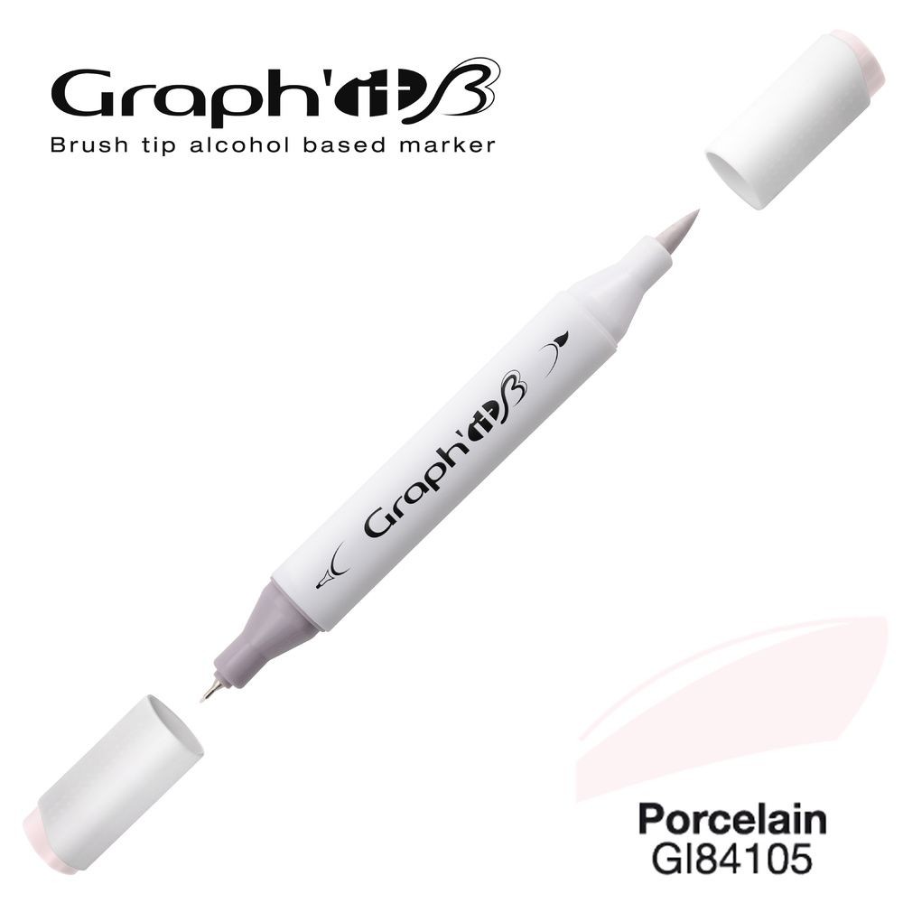 Маркер двосторонній Brushmarker, Фарфоровий (4105), GI84105 Graph`it