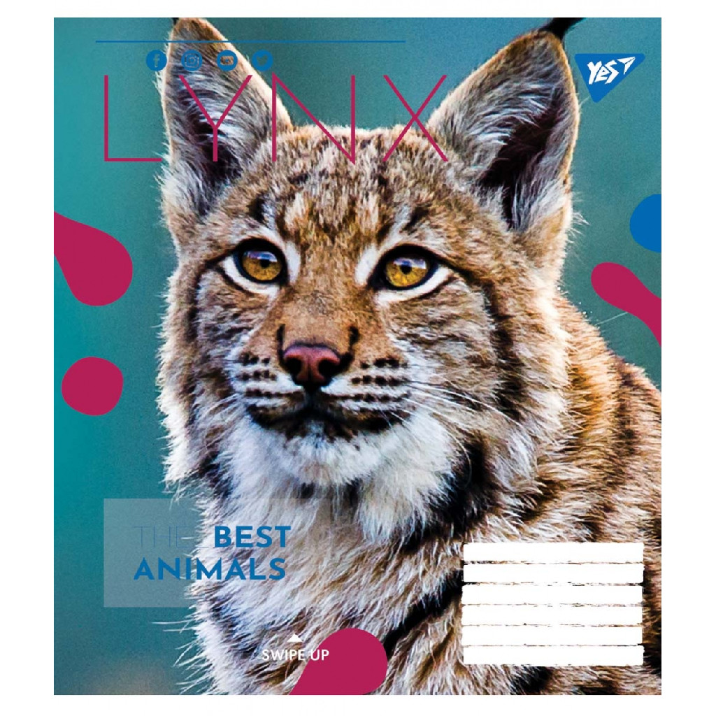 Зошит 24 лін. YES Animal, 764996