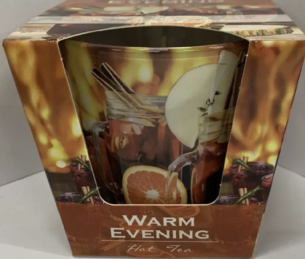 Свеча ароматическая "Горячий чай" 8 см, 30 часов горения, 50456 Hot tea