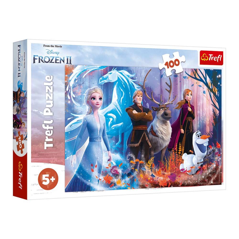 Пазл "100" - Магия Frozen / Disney Frozen 2, Trefl, 16366