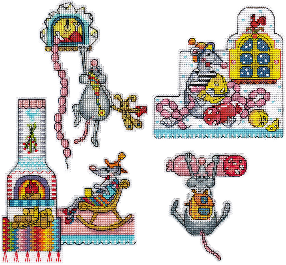 Набір для вишивки "Магніти Сірі злодюжки", ИГ-1776