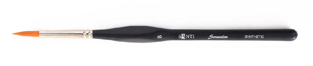 Кисть худож. синтетика "Santi Sensation", круглый, №8, 310782