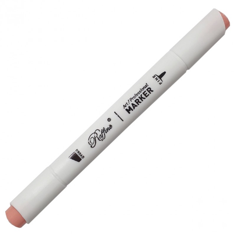 Скетч-маркер двосторонній Raffine Coral pink (R105), 7800-6CB Marco