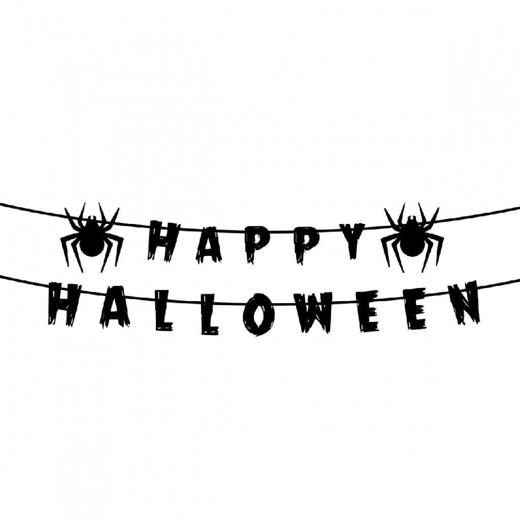 Гирлянда-растяжка бумажная Yes! Fun Хеллоуин "Happy Halloween", 3 м, 973646