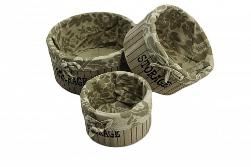 Подарочная коробка деревянная круглая бол, 19081-3