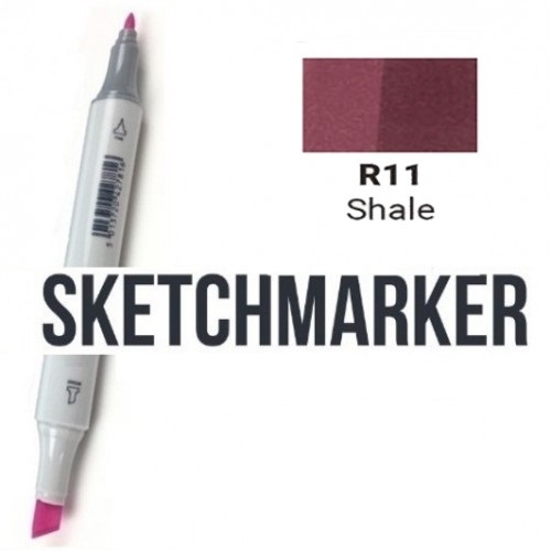 Маркер SKETCHMARKER, 2 пера: долото и тонкое, Shale - Сланец, SM-R11 3