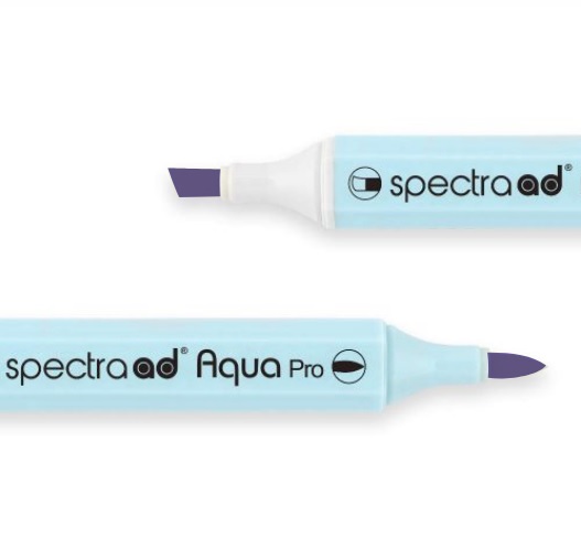Маркер двосторонній на водній основі Spectra AD 041 Пурпуровий, 041-SADAQP