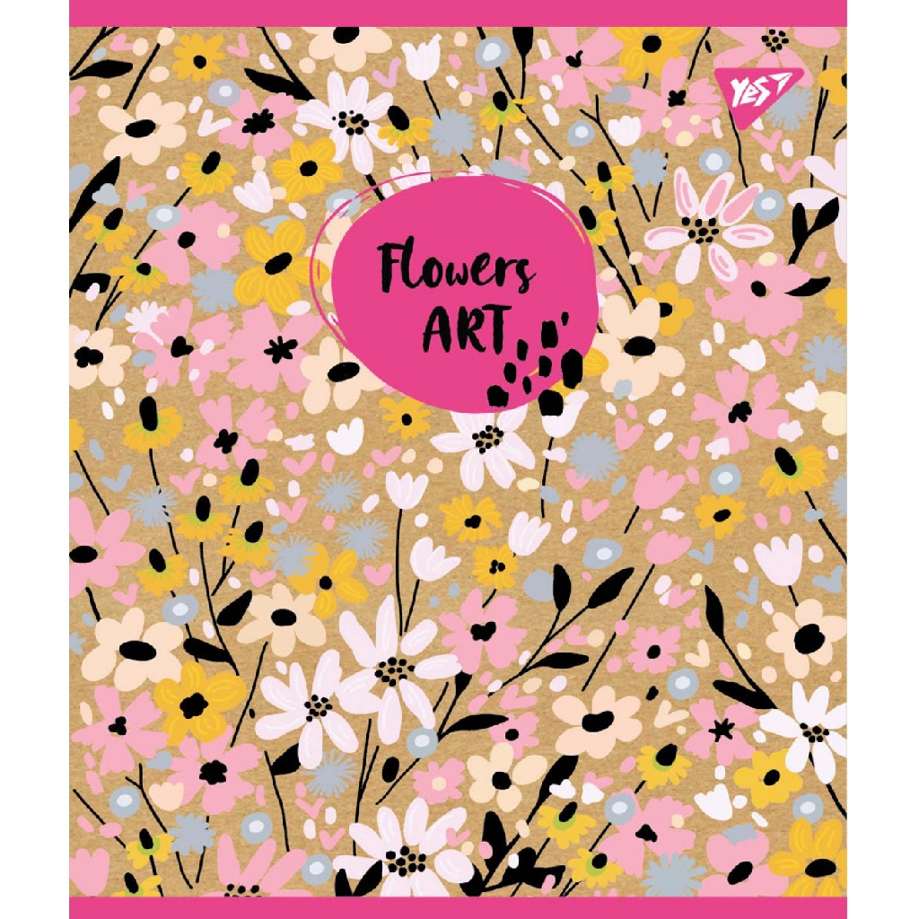 Зошит 48 кл. YES "Flowers art", 765119