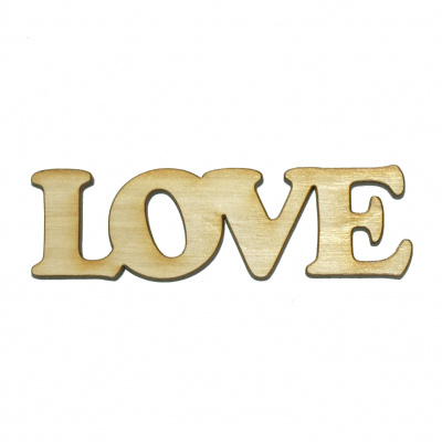 Заготівка дерев`яна Надпис Love, в асортименті, 505