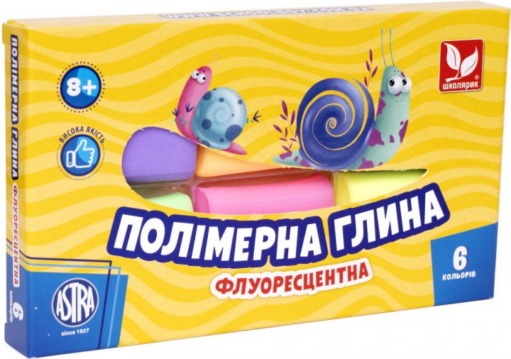 Полімерна глина флуоресцентна 6 кол., 83911902-UA