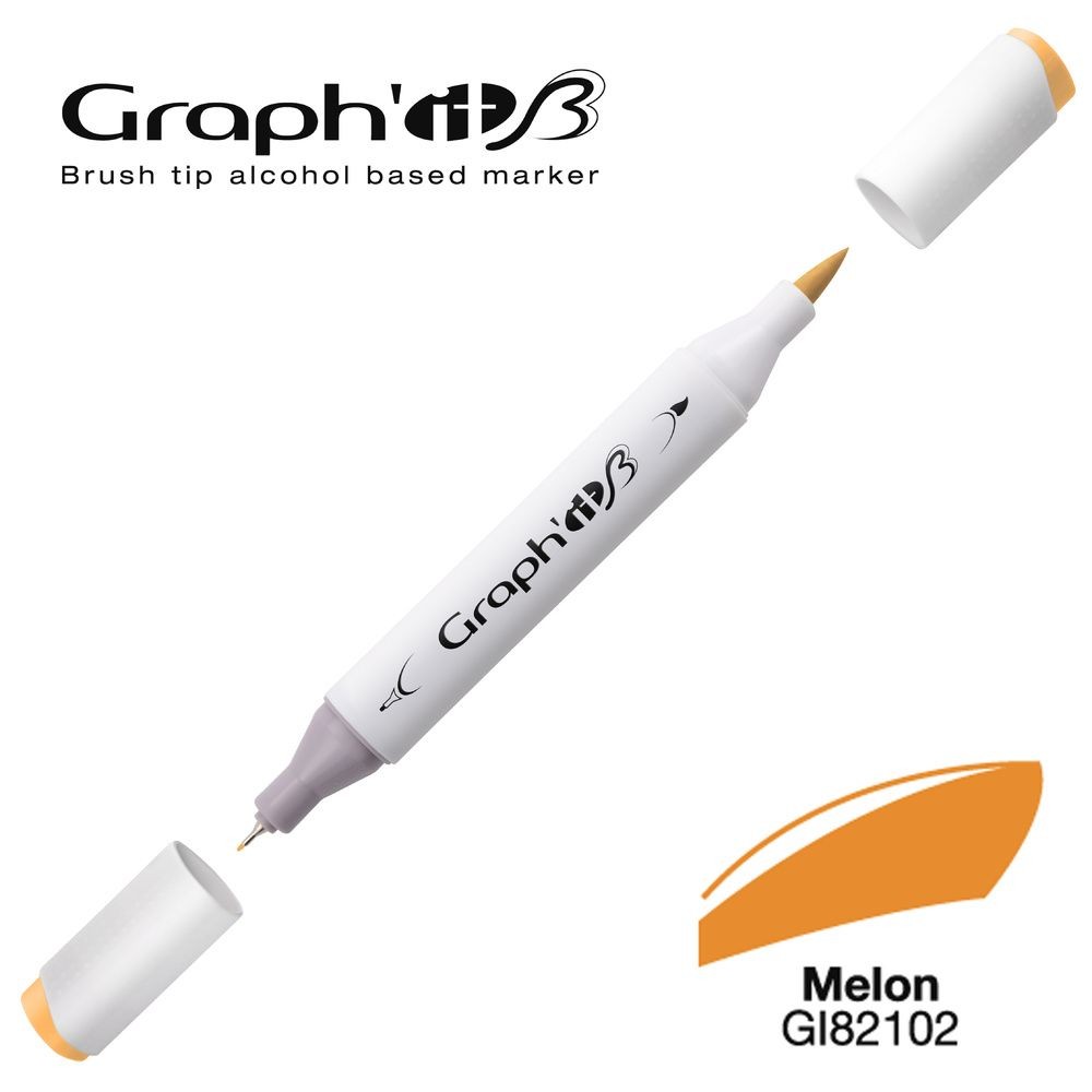 Маркер двосторонній Brushmarker, Диня (2102), GI82102 Graph`it