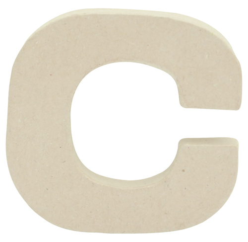 Заготовка из папье-маше Буква-крафт "c" 1,5*8,5*8,5 см, AC815C ТМ "Clairefontaine"