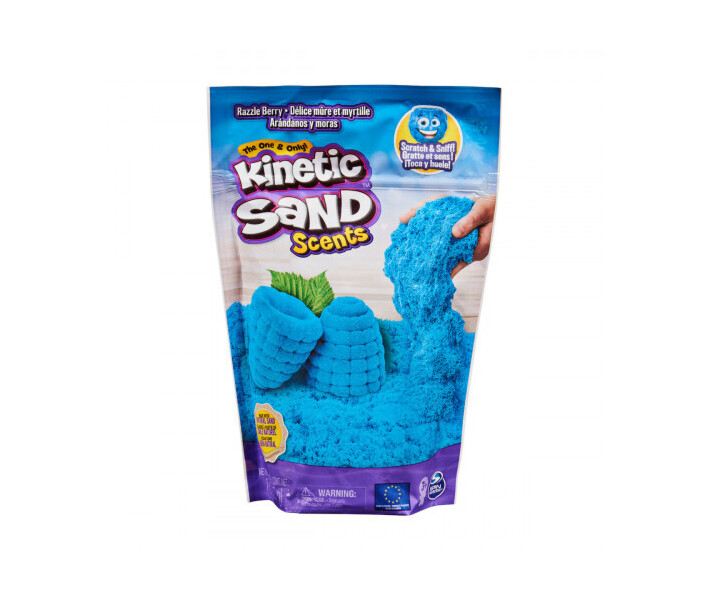Пісок для дитячої творчості Kinetic sand, з ароматом блакитна малина, 71473R