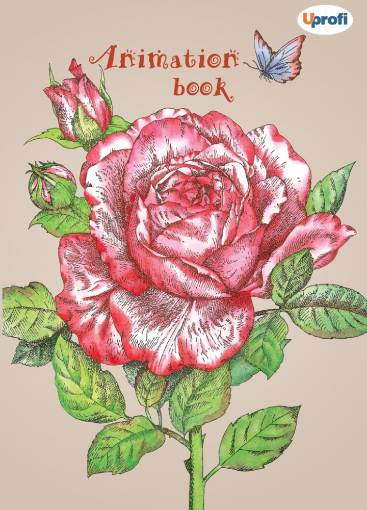 Блокнот А5 "Animation book Rose", 50544, TM Profiplan