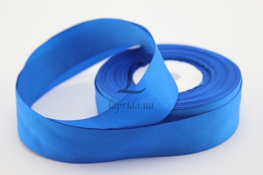 Стрічка репсова 2,5 cм-18 м, GX-40 синя