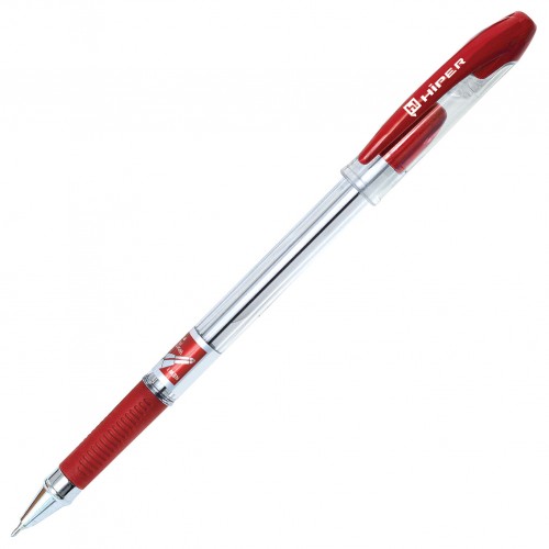 Ручка масляна Hiper Max Writer HO-335 2500м 0,7мм червона