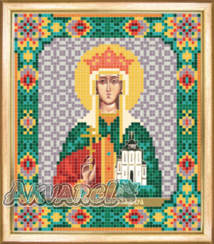 Схема для вышивания бисером иконы СБИ-050 "Тамара" 12*14 см ТМ "Чарівна мить"