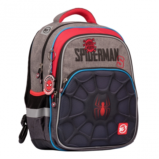 Рюкзак школьный YES S-40 "Marvel.Spider-man" черный/серый, 558795