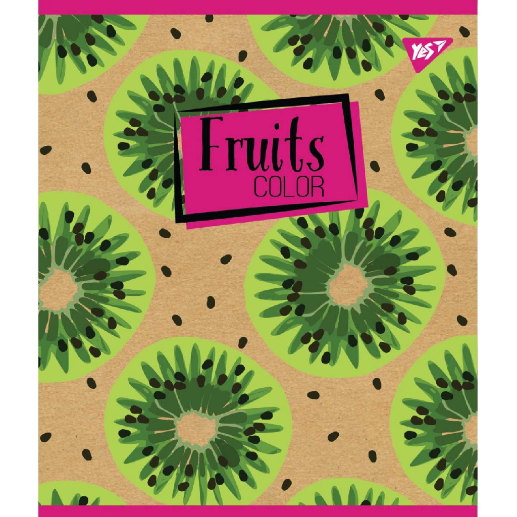 Тетрадь 12 кос. YES "Fruits color", 765077