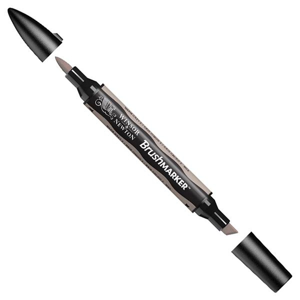 Маркер двосторонній Brushmarker, Сірий теплий 2, 0204133 W&N