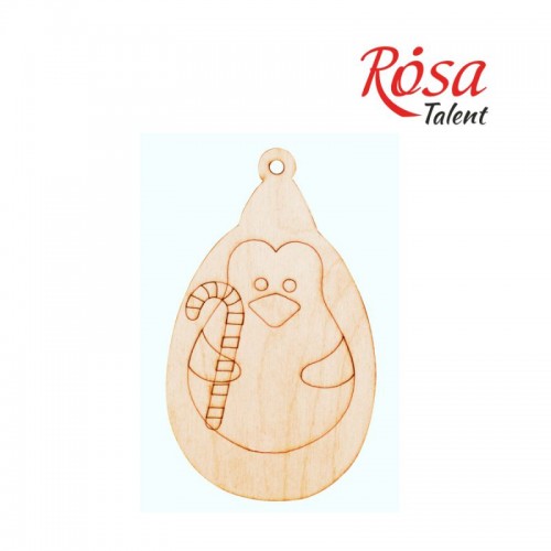 Заготовка Пингвин с конфетой, фанера, 6*10 см, 1 шт, Rosa Talent (4)