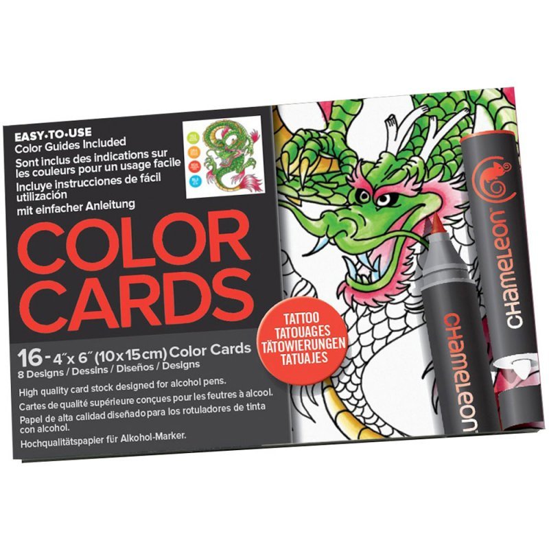 Розмальовка Chameleon Color Cards - Tatto, CC0104