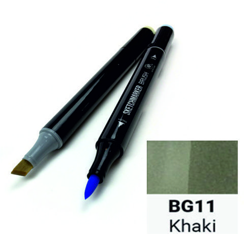 Маркер двосторонній SKETCHMARKER Brush Хакі, SMB-BG11 3