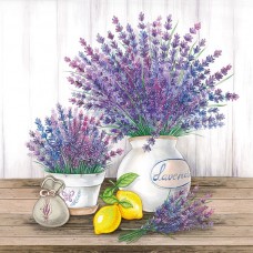 Декупажні серветки "Lavender", 33*33 см, 18,5 г/м2, Abiente