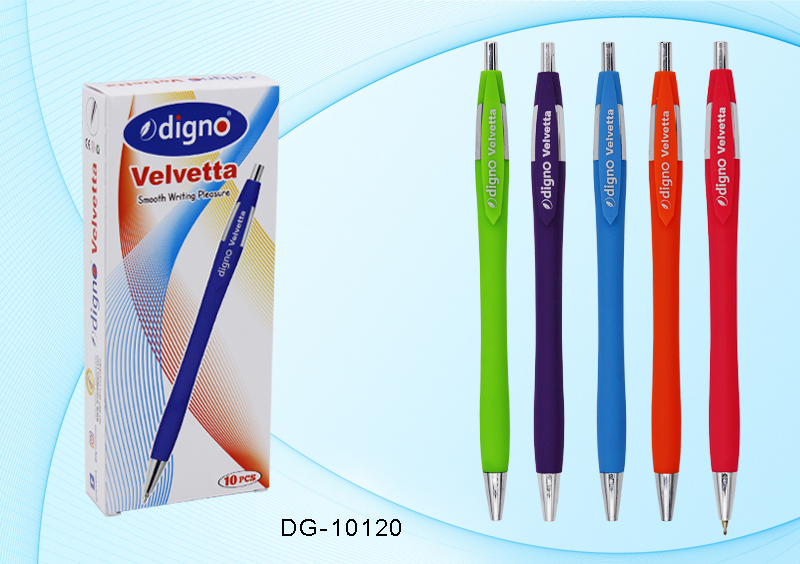 Набор ручек 8 цв. Digno VELVETTA (аcсорти)
