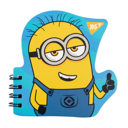 Блокнот А7 24 арк. "Minions" подв. спір., фігурний, YES 681817