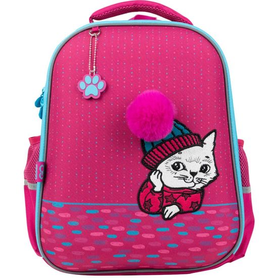 Рюкзак школьный полукаркасный Kite GoPack Education 165-2 "Cute cat", GO21-165M-2