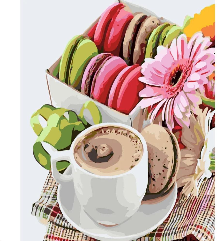 Набір для розпису по номерах 40*50 см "Macaroons", SY6176 ТМ "Strateg"