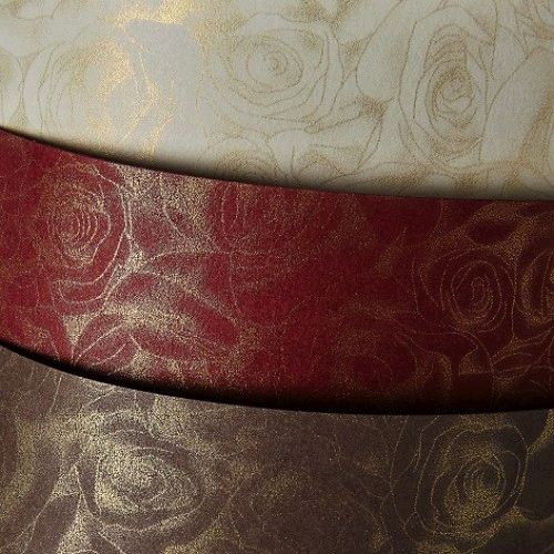 Бумага декоративная картонная А4, Кремовая "ROSES", 202902