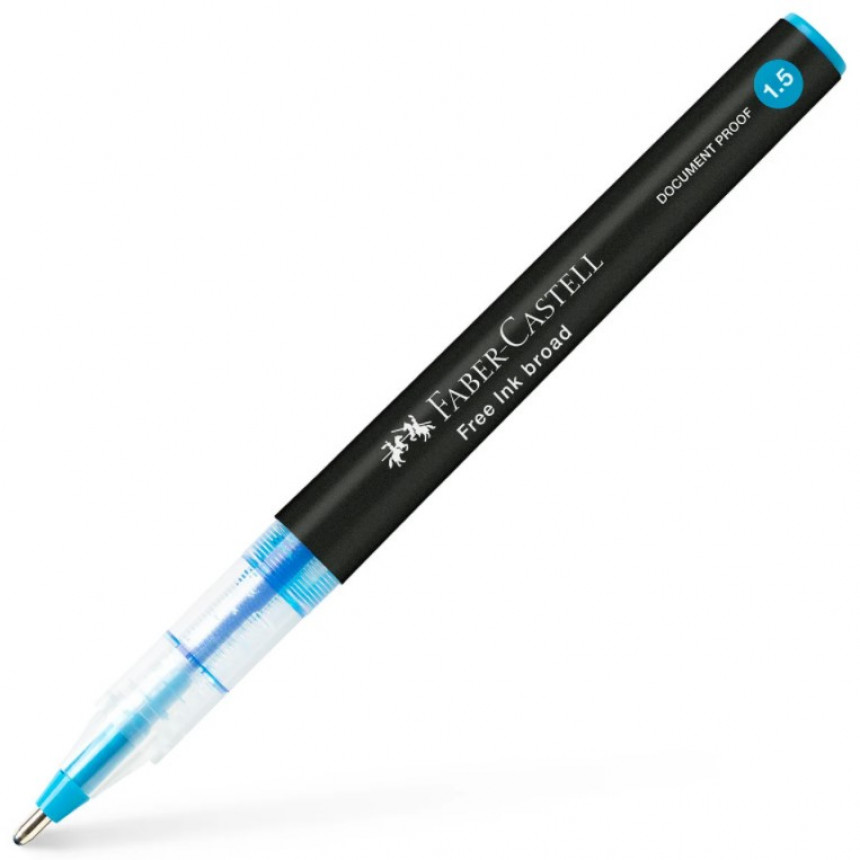 Ручка-роллер Free Ink 1,5 мм лазурный, 348347 Faber-Castell