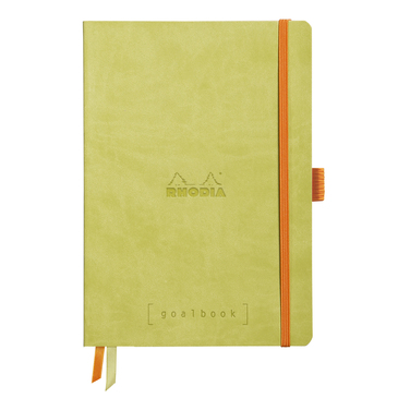 Блокнот А5 124 арк. Goalbook, в крапку, м`яка обкл., на гумці, папір сл.кістка, салатовий, 117746C